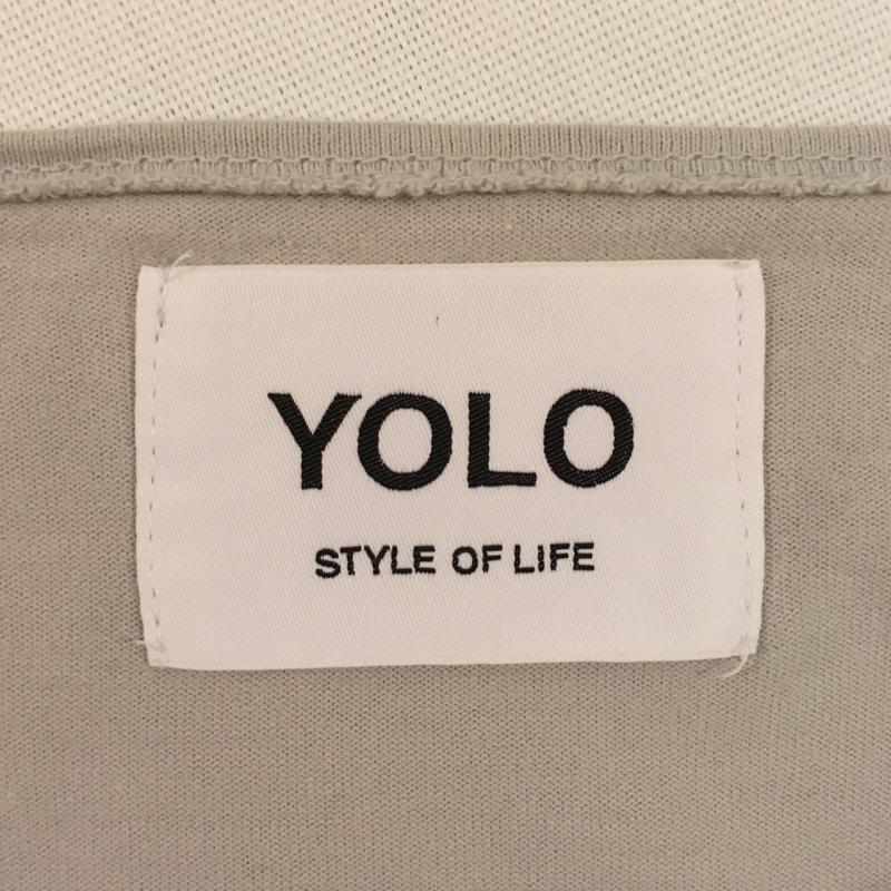 ヨーロ YOLO カットソー 半袖 38 無地 灰 / グレー / レディース USED 古着 中古 10004613