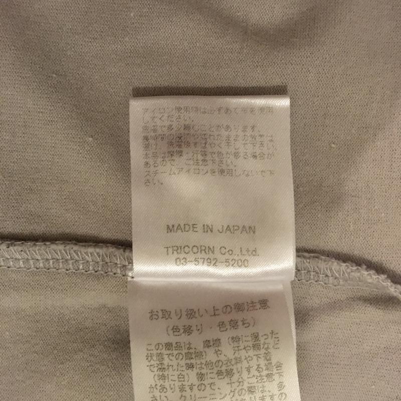 ヨーロ YOLO カットソー 半袖 38 無地 灰 / グレー / レディース USED 古着 中古 10004613