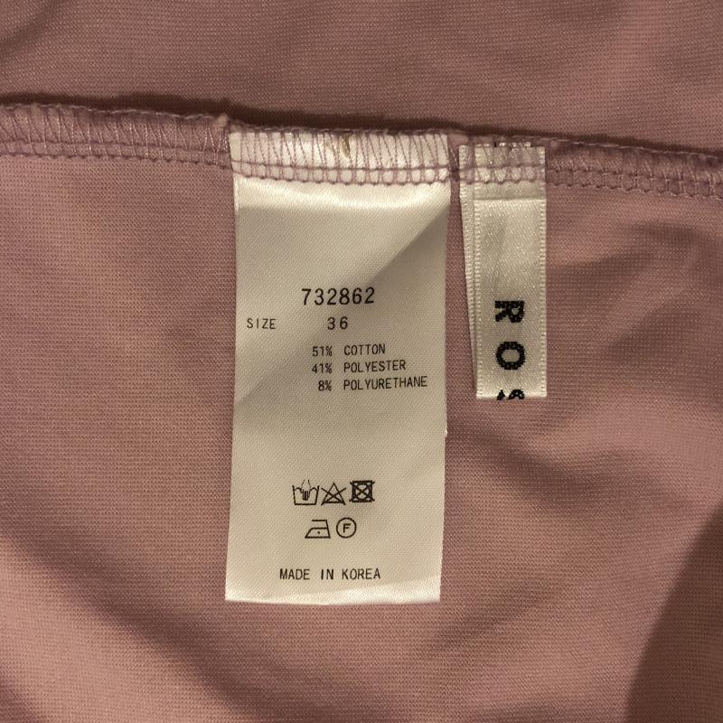 ロージー ROSIEE カットソー 半袖 36 無地 桃 / ピンク /  レディース USED 古着 中古 10004620