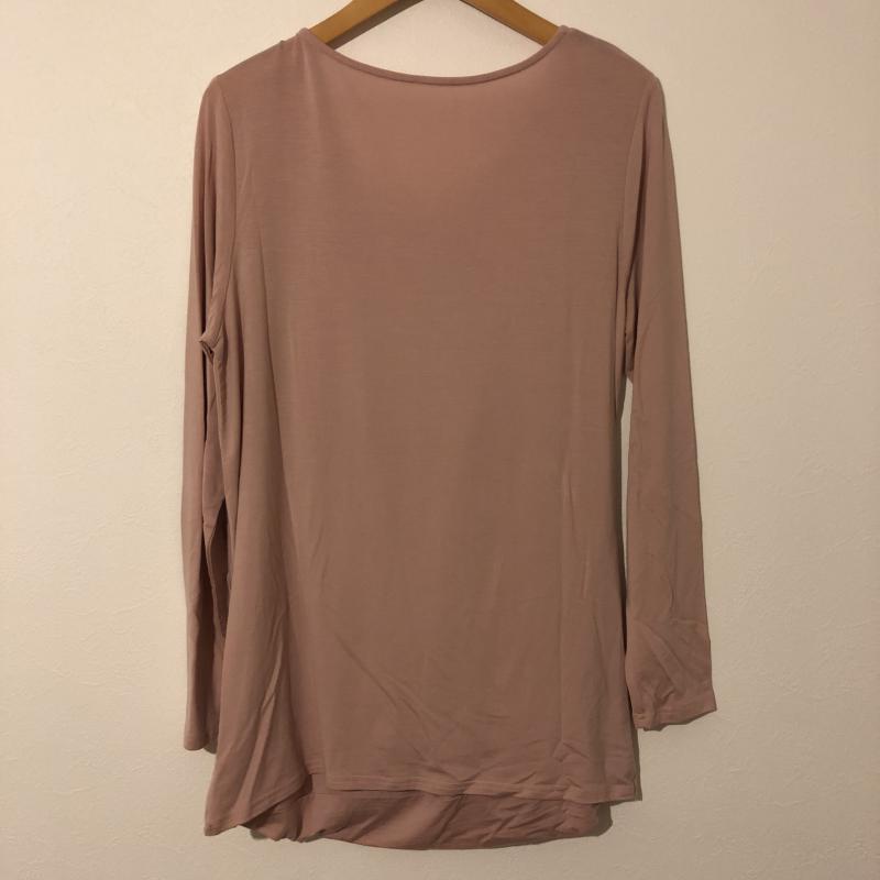 エニワイズ anywise カットソー 長袖 L 無地 桃 / ピンク / レディース USED 古着 中古 10004622