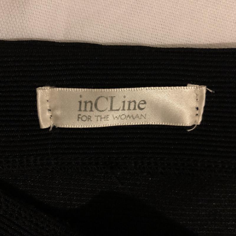 インクライン inCLine カットソー 長袖 ウエストデザイン紐 M 無地 紺 / ネイビー / レディース USED 古着 中古 10004625