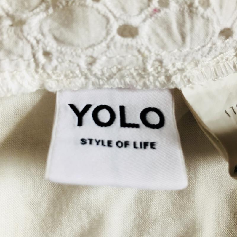 ヨーロ YOLO カットソー 半袖 36 無地 白 / ホワイト / レディース USED 古着 中古 10004629