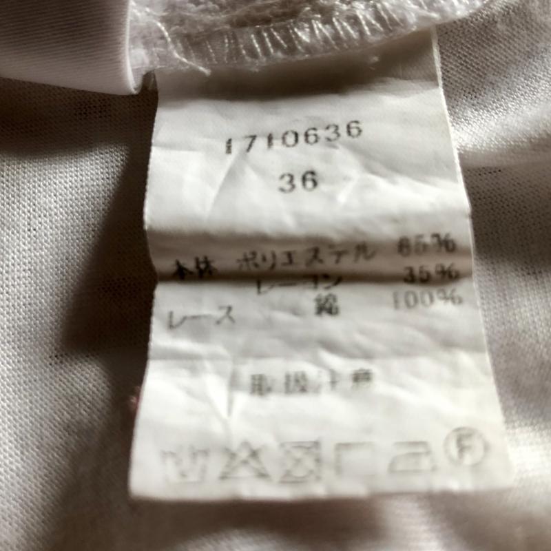 ヨーロ YOLO カットソー 半袖 36 無地 白 / ホワイト / レディース USED 古着 中古 10004629