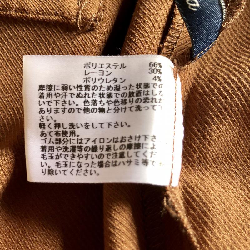 エンネア Ennea パンツ スラックス 40インチ 無地 茶 / ブラウン / レディース USED 古着 中古 10004632