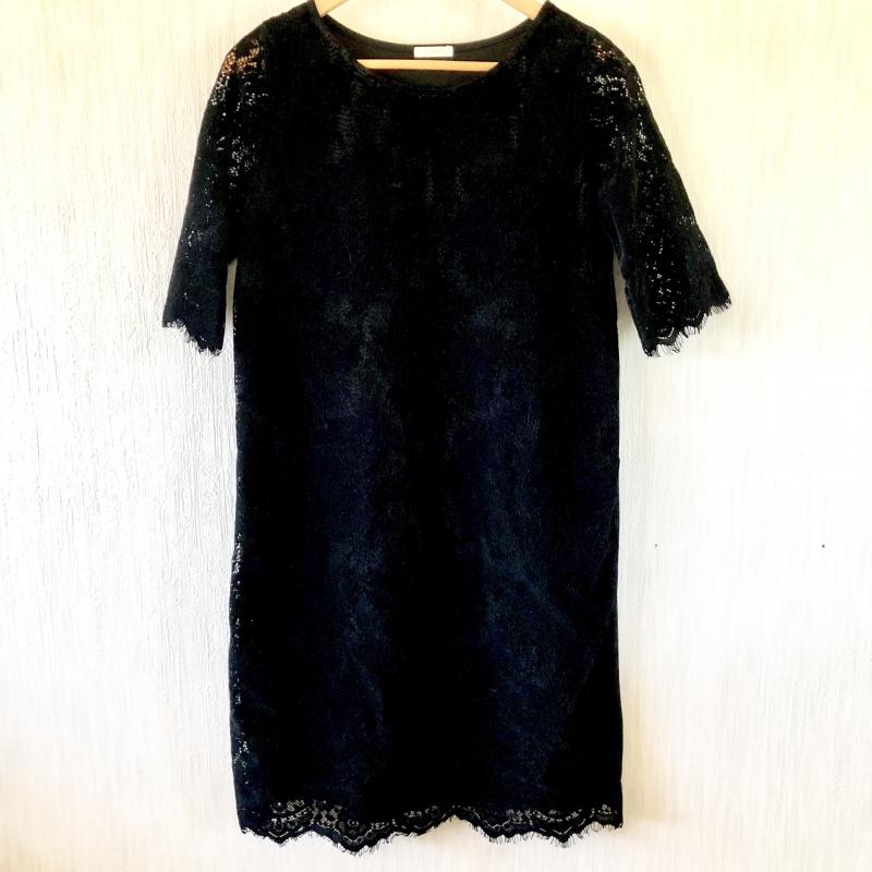 ウィーバー Weaver ワンピース ひざ丈スカート M 黒 / ブラック / レディース USED 古着 中古 10004634