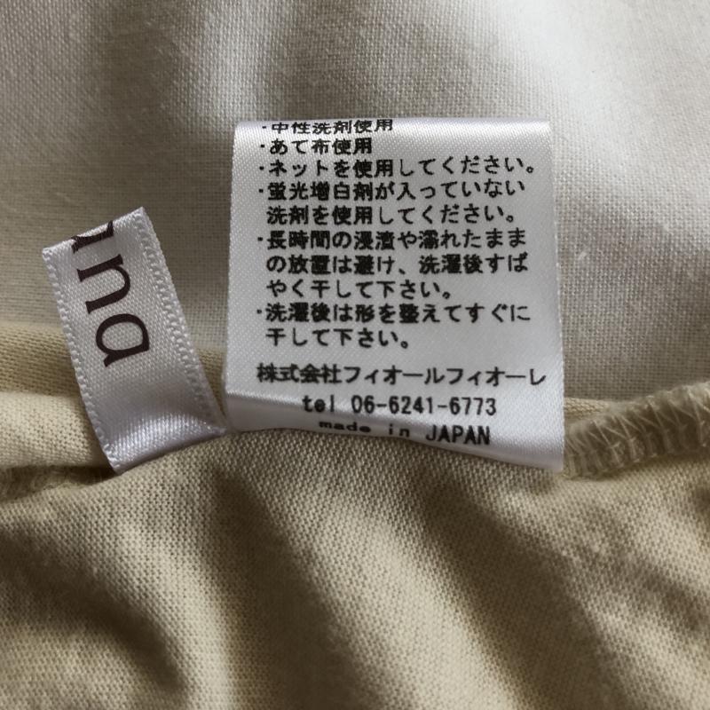 アナナス anana カットソー 半袖 38 無地 ベージュ / ベージュ / レディース USED 古着 中古 10004636