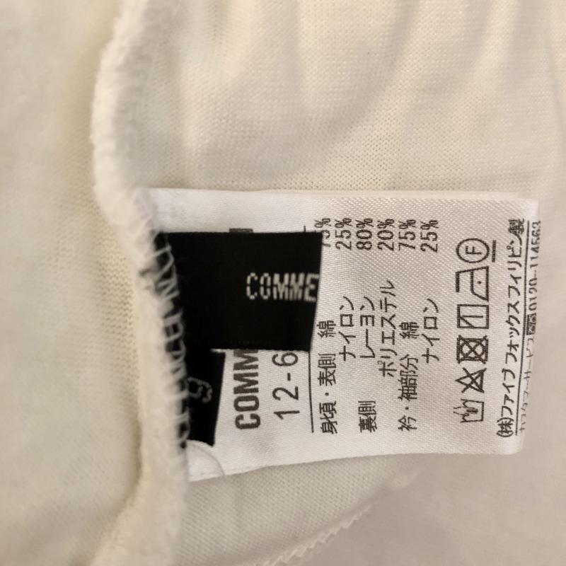 コムサイズム COMME CA ISM カットソー 七分袖 9 刺繍 白 / ホワイト / レディース USED 古着 中古 10004658