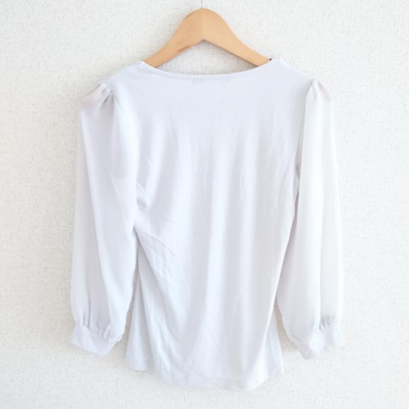 アンナクリーク anna kreek カットソー 長袖 無地 灰 / グレー / レディース USED 古着 中古 10004726