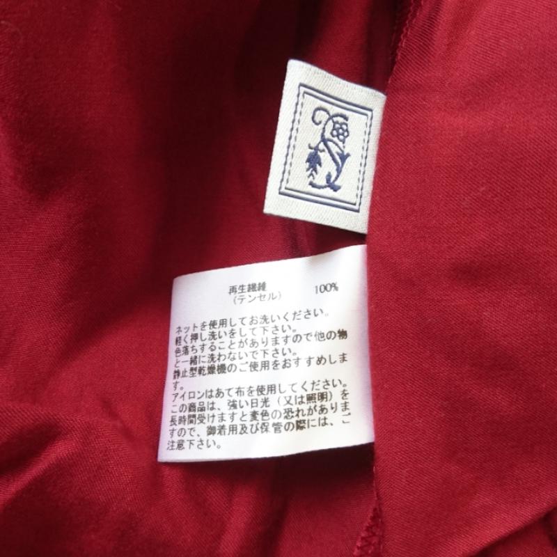 シードレイク Seadrake シャツ、ブラウス 長袖 38 無地 赤 / レッド / レディース USED 古着 中古 10004736