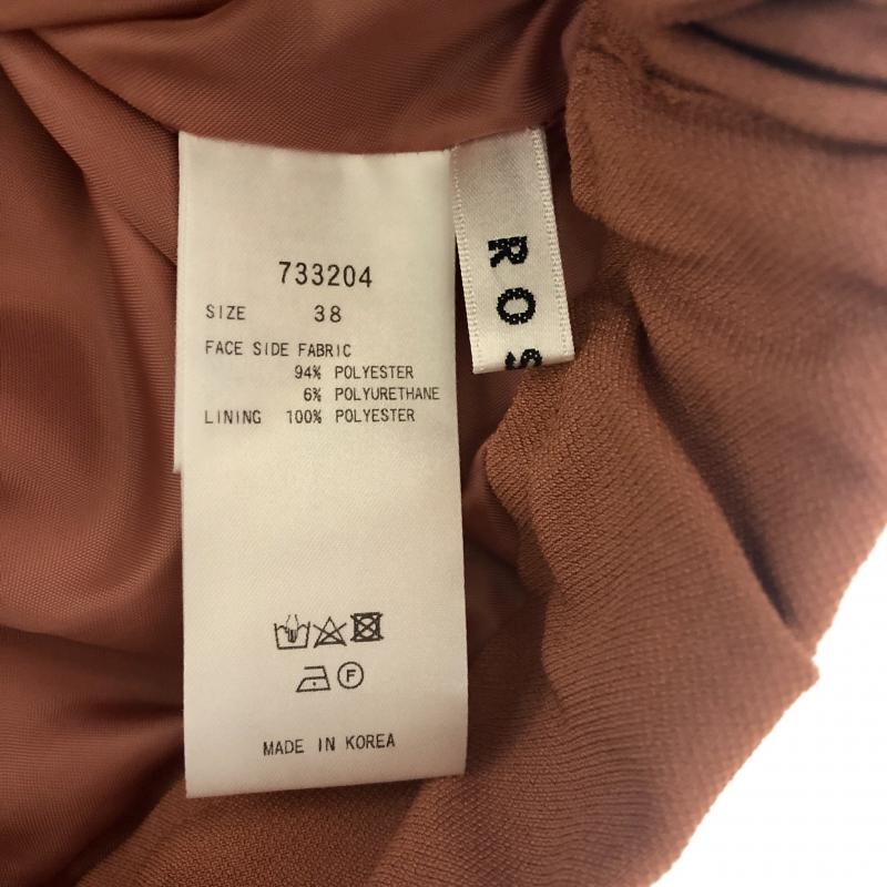 ロージー ROSIEE パンツ スラックス 38 無地 茶 / ブラウン / レディース USED 古着 中古 10004777