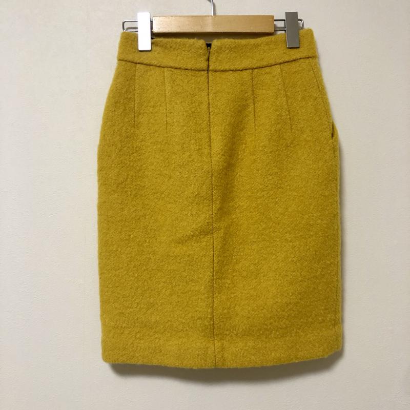 リッチミープレミアサロン Riccimie PREMIERE SALON スカート ひざ丈スカート S 無地 黄 / イエロー / レディース USED 古着 中古 10004781