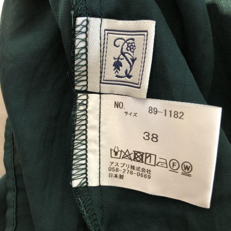 シードレイク Seadrake シャツ、ブラウス 長袖 38 無地 緑 / グリーン / レディース USED 古着 中古 10004904