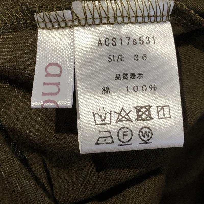 アナナス anana カットソー 半袖 36 無地 緑 / グリーン / レディース USED 古着 中古 10004906