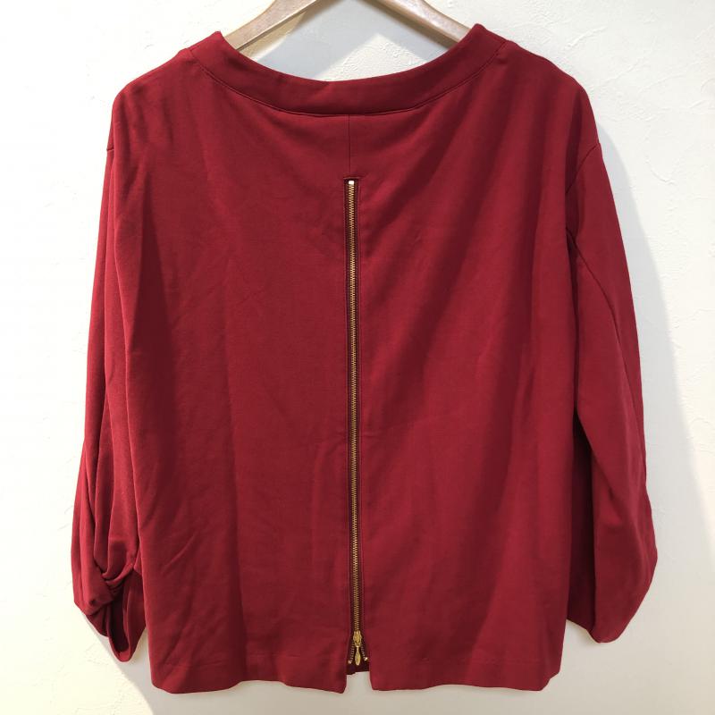 エンネア Ennea カットソー 七分袖 38 無地 赤 / レッド / レディース USED 古着 中古 10004909