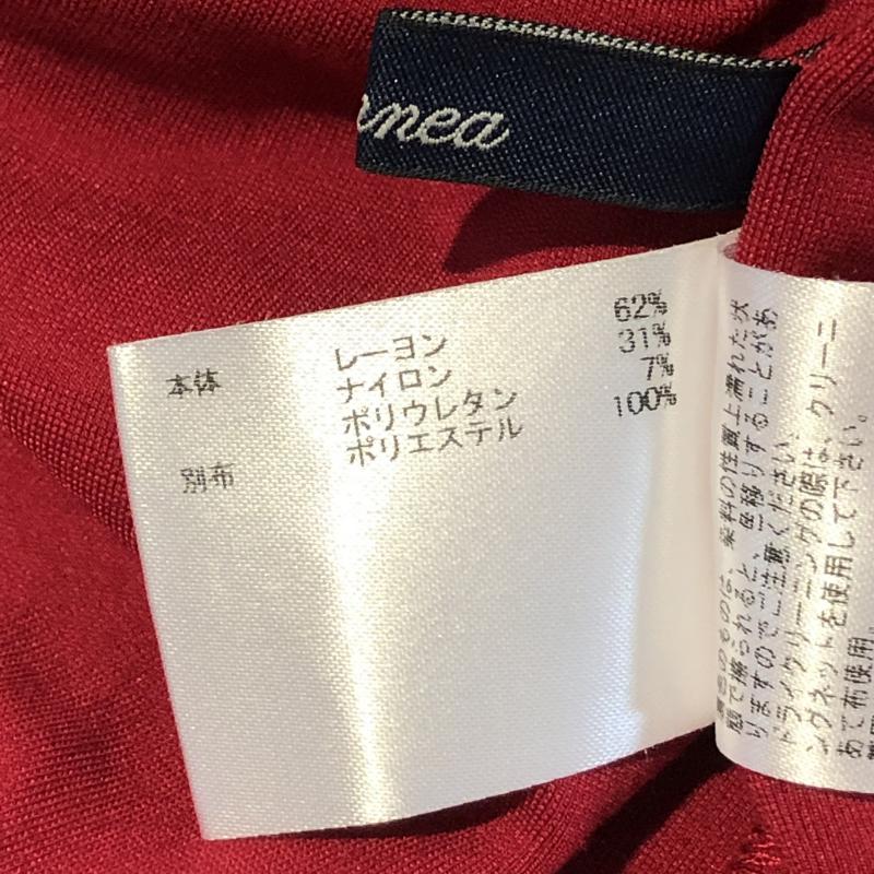 エンネア Ennea カットソー 七分袖 38 無地 赤 / レッド / レディース USED 古着 中古 10004909