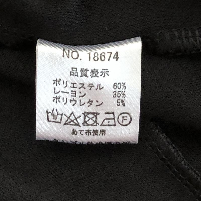 ポリーヌブロー Pauline Bleu カットソー 七分袖 無地 黒 / ブラック / レディース USED 古着 中古 10004911