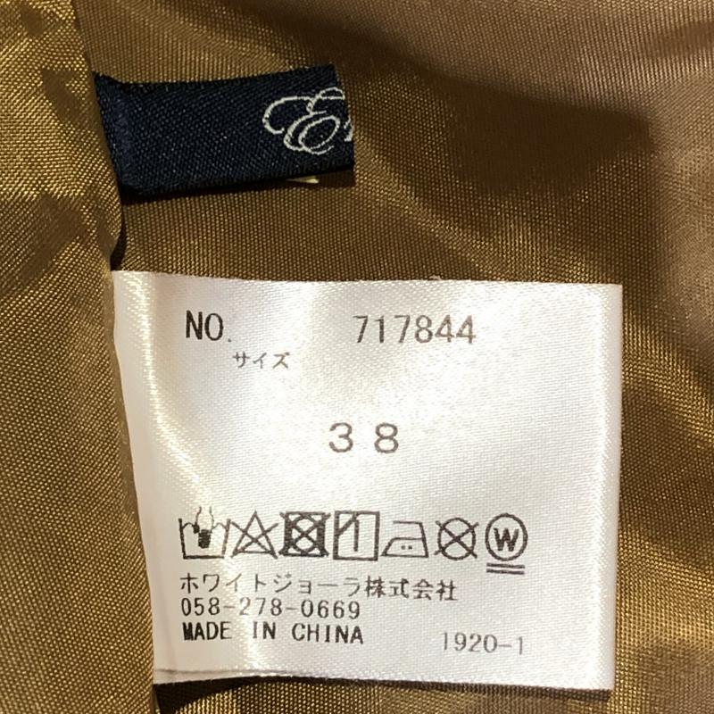 エンネア Ennea スカート ひざ丈スカート 38インチ 無地 茶 / ブラウン / レディース USED 古着 中古 10004923