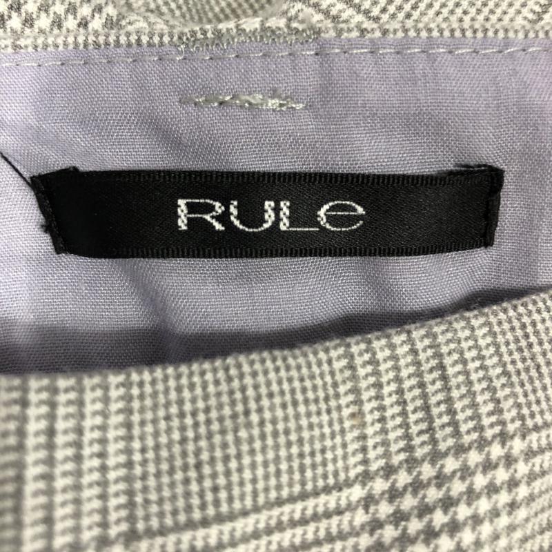 ルール RULe パンツ スラックス チェック X 千鳥格子 灰 / グレー / X 白 / ホワイト / レディース USED 古着 中古 10004933