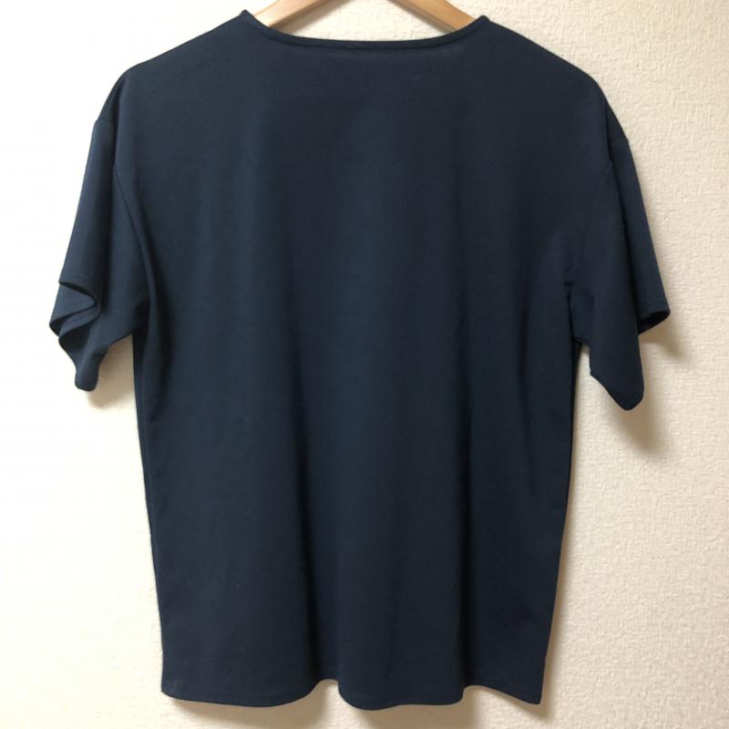 ヨーロ YOLO カットソー 半袖 38 無地 紺 / ネイビー / レディース USED 古着 中古 10004943