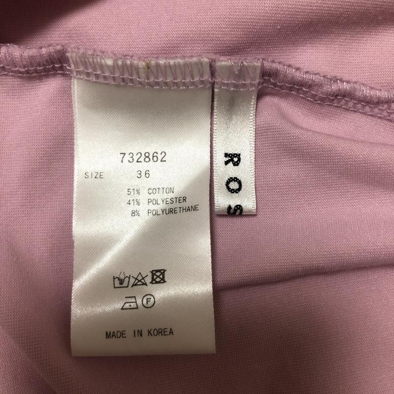ロージー ROSIEE カットソー 半袖 36 無地 紫 / パープル / レディース USED 古着 中古 10004970