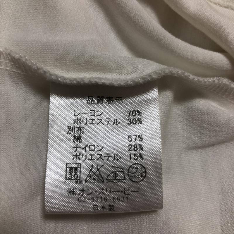 アンナクリーク anna kreek Tシャツ 半袖 無地 X 刺繍 白 / ホワイト / X ベージュ / ベージュ / レディース USED 古着 中古 10004977