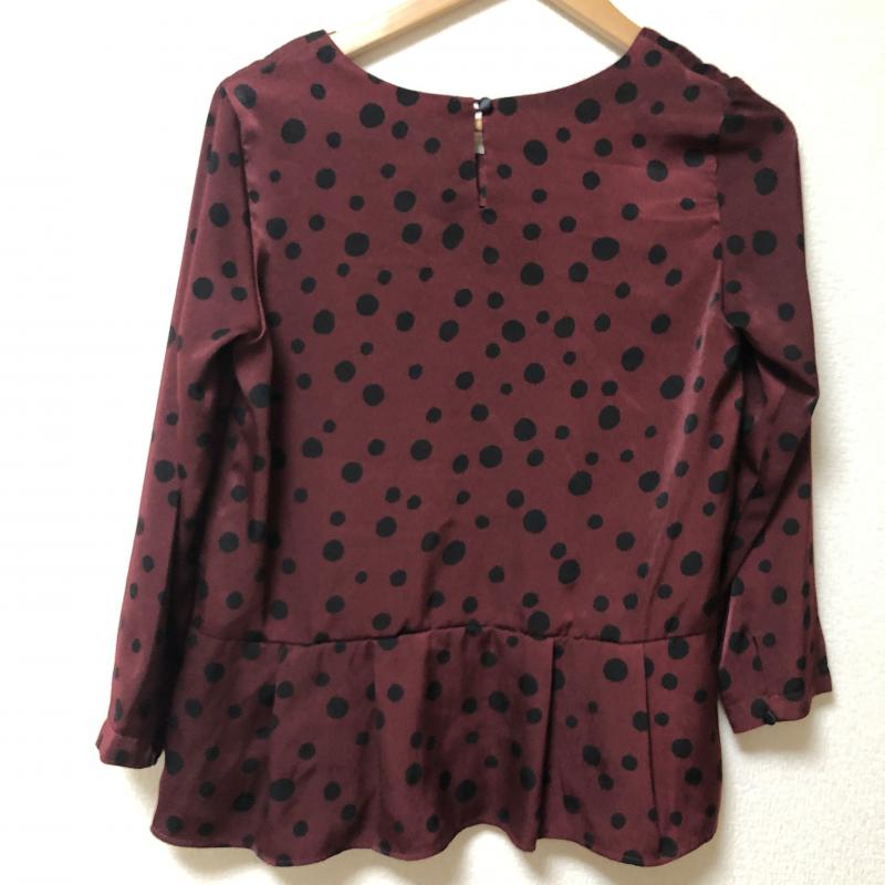 フリークスストア FREAK'S STORE カットソー 長袖 FREE ドット 黒 / ブラック / X 赤 / レッド / レディース USED 古着 中古 10004985