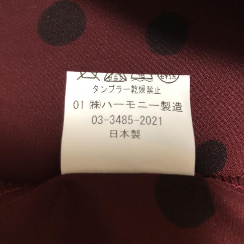 フリークスストア FREAK'S STORE カットソー 長袖 FREE ドット 黒 / ブラック / X 赤 / レッド / レディース USED 古着 中古 10004985