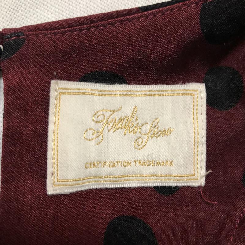 フリークスストア FREAK'S STORE カットソー 長袖 FREE ドット 黒 / ブラック / X 赤 / レッド / レディース USED 古着 中古 10004987