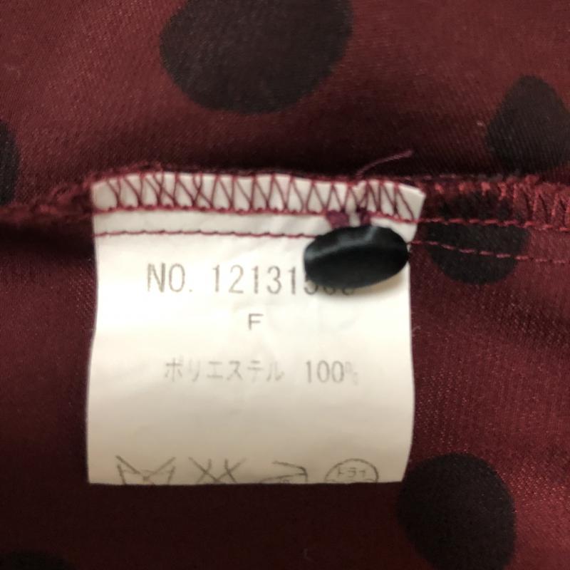 フリークスストア FREAK'S STORE カットソー 長袖 FREE ドット 黒 / ブラック / X 赤 / レッド / レディース USED 古着 中古 10004987