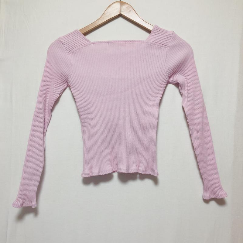 ドナマリー DONA MARIE カットソー 長袖 36 無地 桃 / ピンク / レディース USED 古着 中古 10004990