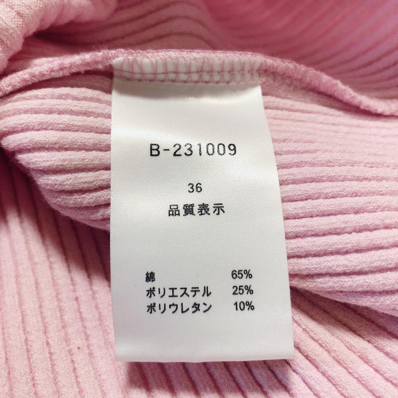 ドナマリー DONA MARIE カットソー 長袖 36 無地 桃 / ピンク / レディース USED 古着 中古 10004990