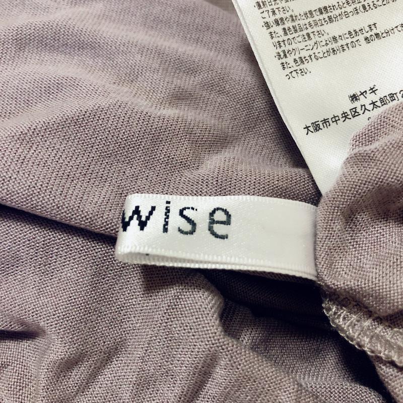 エニワイズ anywise カットソー 長袖 チュニック L 無地 灰 / グレー / レディース USED 古着 中古 10004992