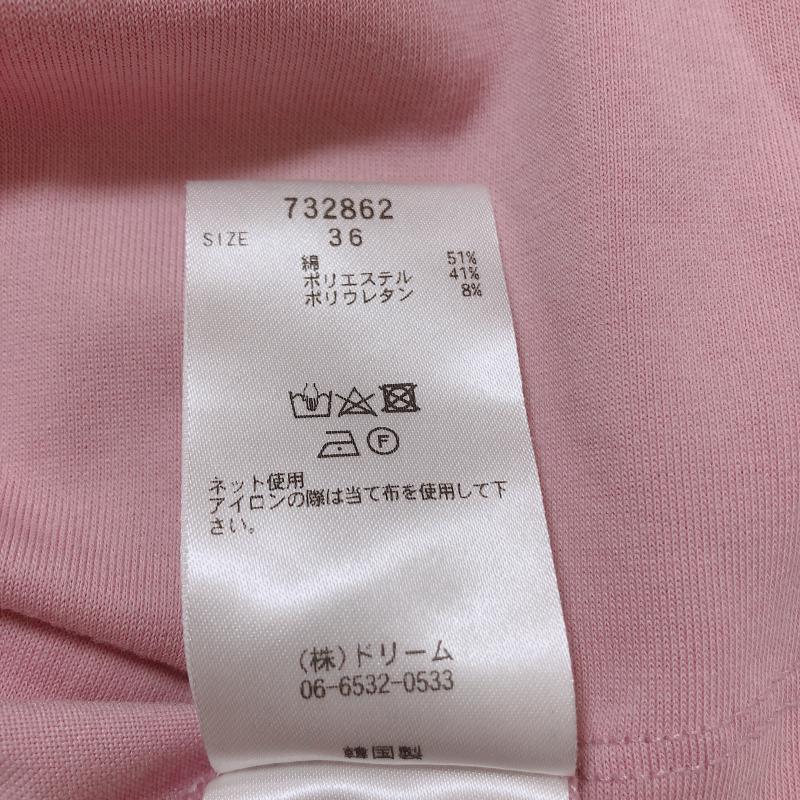 ロージー ROSIEE カットソー 半袖 36 無地 桃 / ピンク / レディース USED 古着 中古 10004996