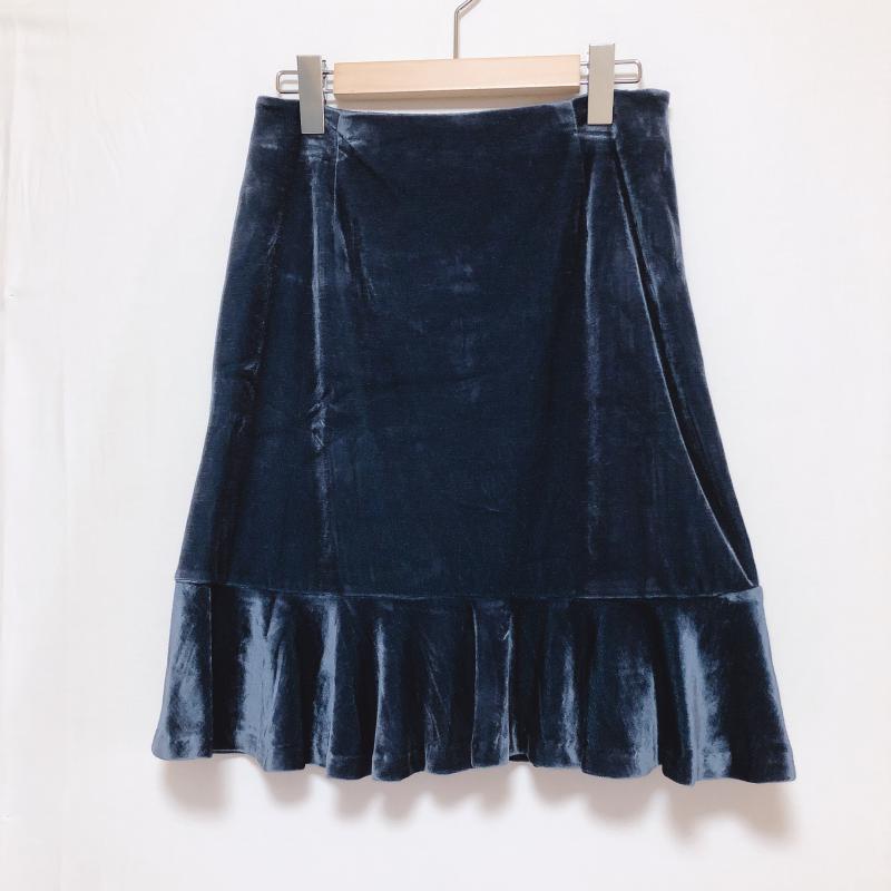 カーラ Cara スカート ひざ丈スカート 無地 紺 / ネイビー / レディース USED 古着 中古 10005006