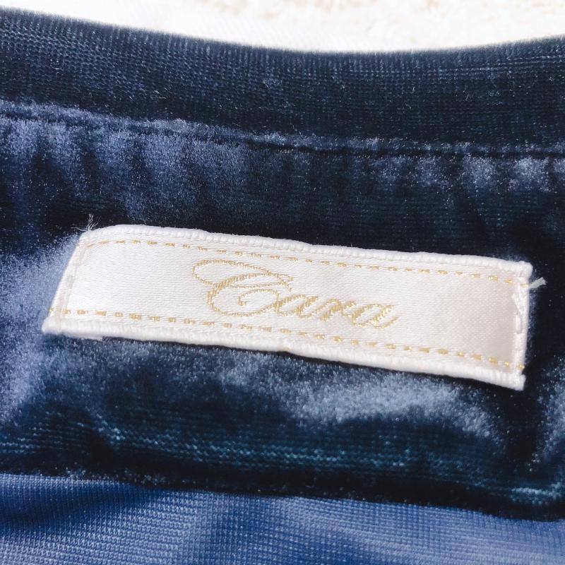 カーラ Cara スカート ひざ丈スカート 無地 紺 / ネイビー / レディース USED 古着 中古 10005006