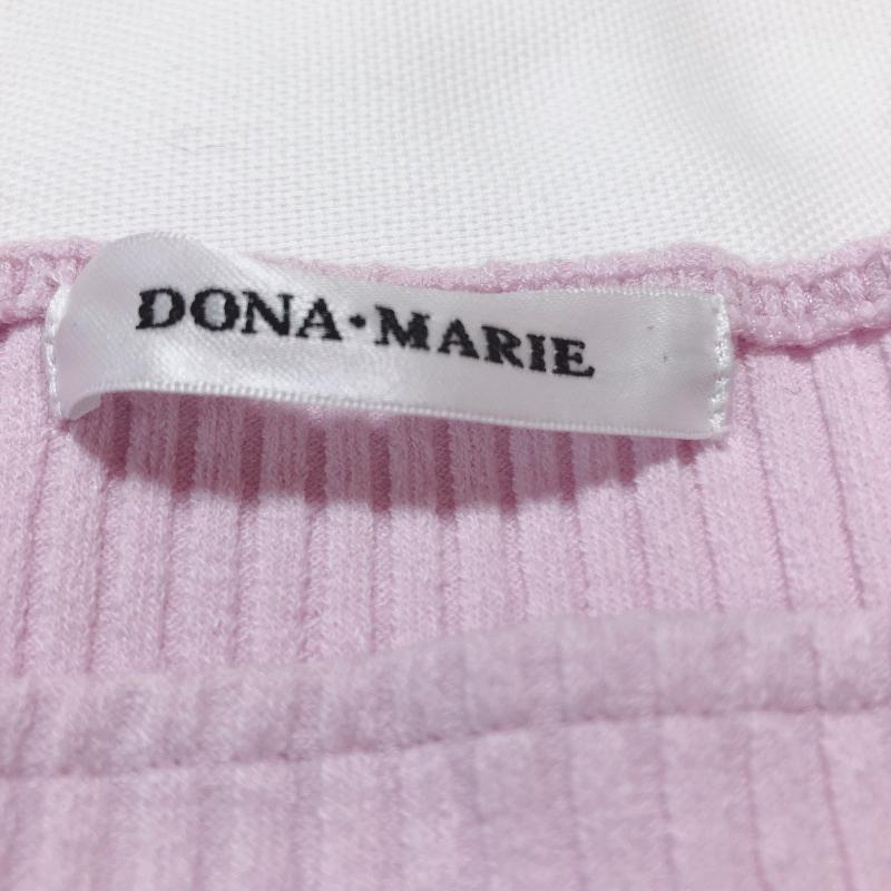 ドナマリー DONA MARIE カットソー 長袖 38 無地 桃 / ピンク / レディース USED 古着 中古 10005010
