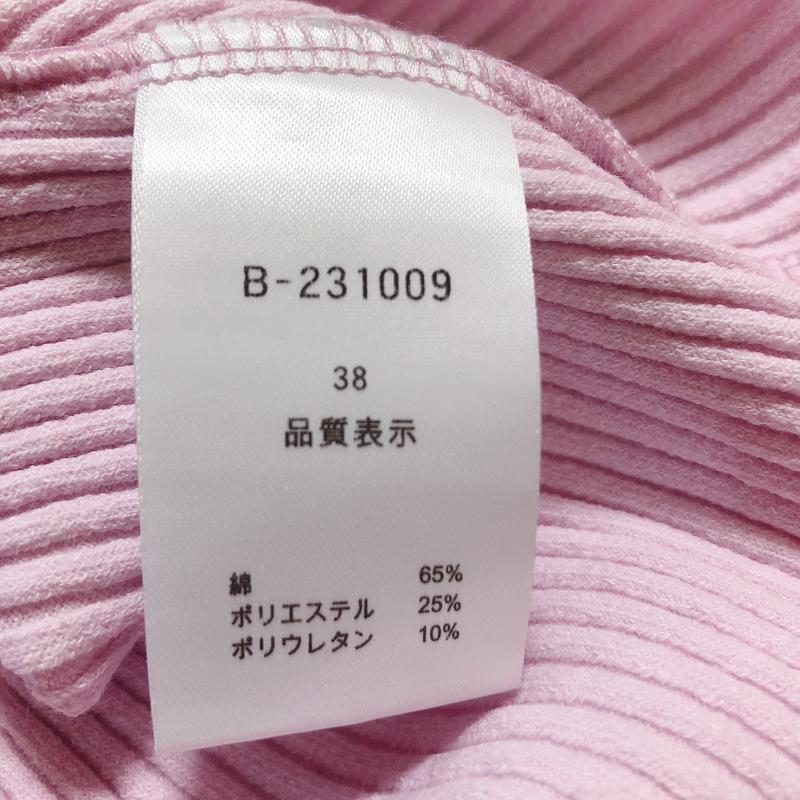 ドナマリー DONA MARIE カットソー 長袖 38 無地 桃 / ピンク / レディース USED 古着 中古 10005010