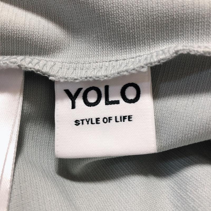 ヨーロ YOLO カットソー 半袖 38 無地 白 / ホワイト / X 緑 / グリーン / レディース USED 古着 中古 10005020