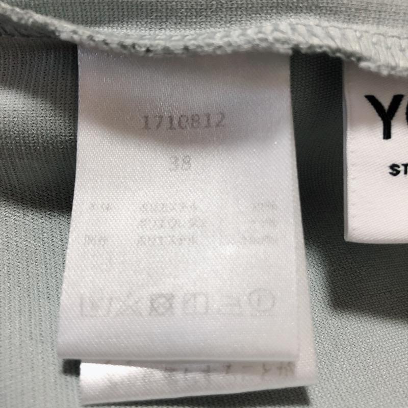 ヨーロ YOLO カットソー 半袖 38 無地 白 / ホワイト / X 緑 / グリーン / レディース USED 古着 中古 10005020