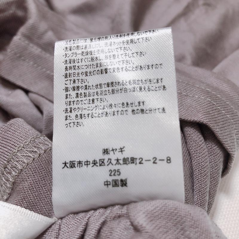 エニワイズ anywise カットソー 長袖 L 無地 茶 / ブラウン / レディース USED 古着 中古 10005026