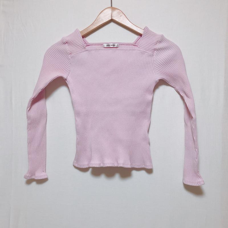 ドナマリー DONA MARIE カットソー 長袖 38 無地 桃 / ピンク / レディース USED 古着 中古 10005030