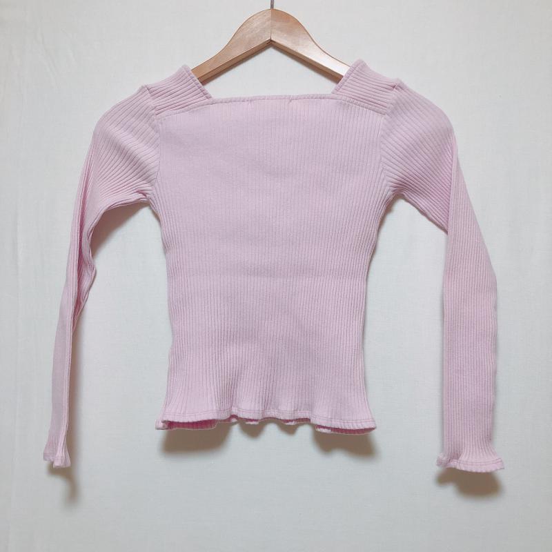ドナマリー DONA MARIE カットソー 長袖 38 無地 桃 / ピンク / レディース USED 古着 中古 10005030