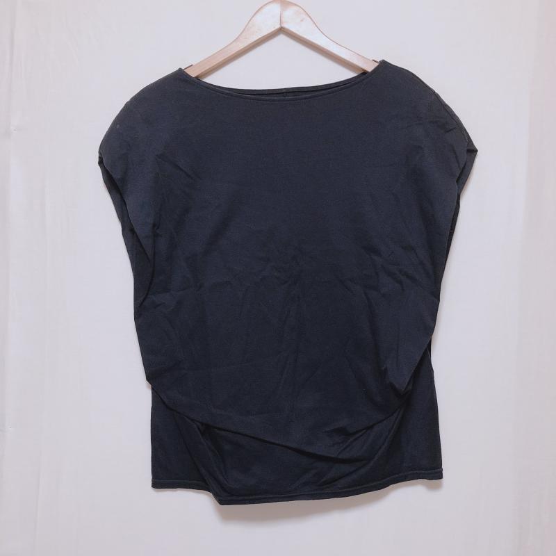 ヨーロ YOLO カットソー 半袖 36 無地 紺 / ネイビー / レディース USED 古着 中古 10005037