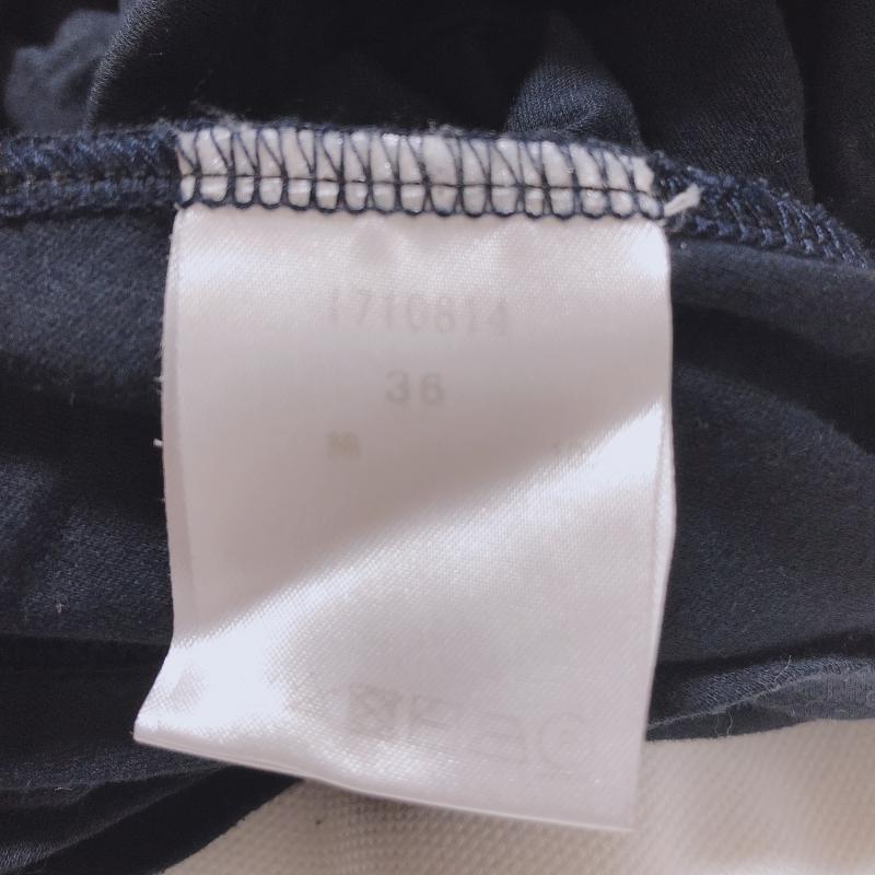 ヨーロ YOLO カットソー 半袖 36 無地 紺 / ネイビー / レディース USED 古着 中古 10005037