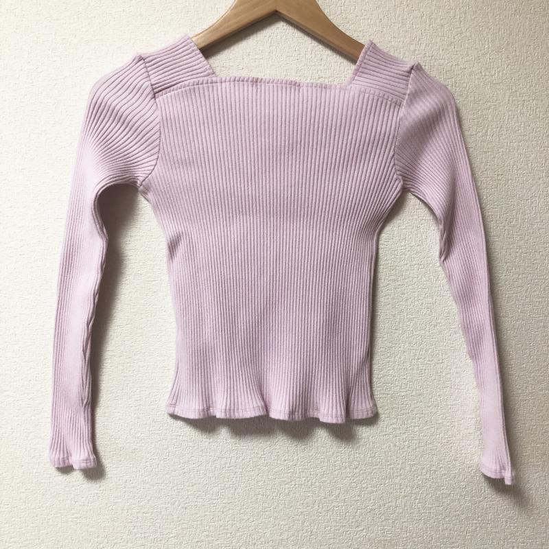 ドナマリー DONA MARIE カットソー 長袖 36 無地 桃 / ピンク / レディース USED 古着 中古 10005062