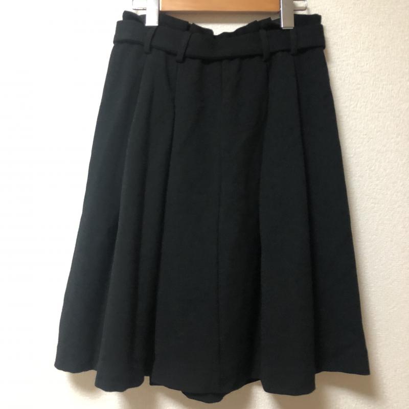 エンネア Ennea スカート ひざ丈スカート 38 無地 黒 / ブラック / レディース USED 古着 中古 10005082