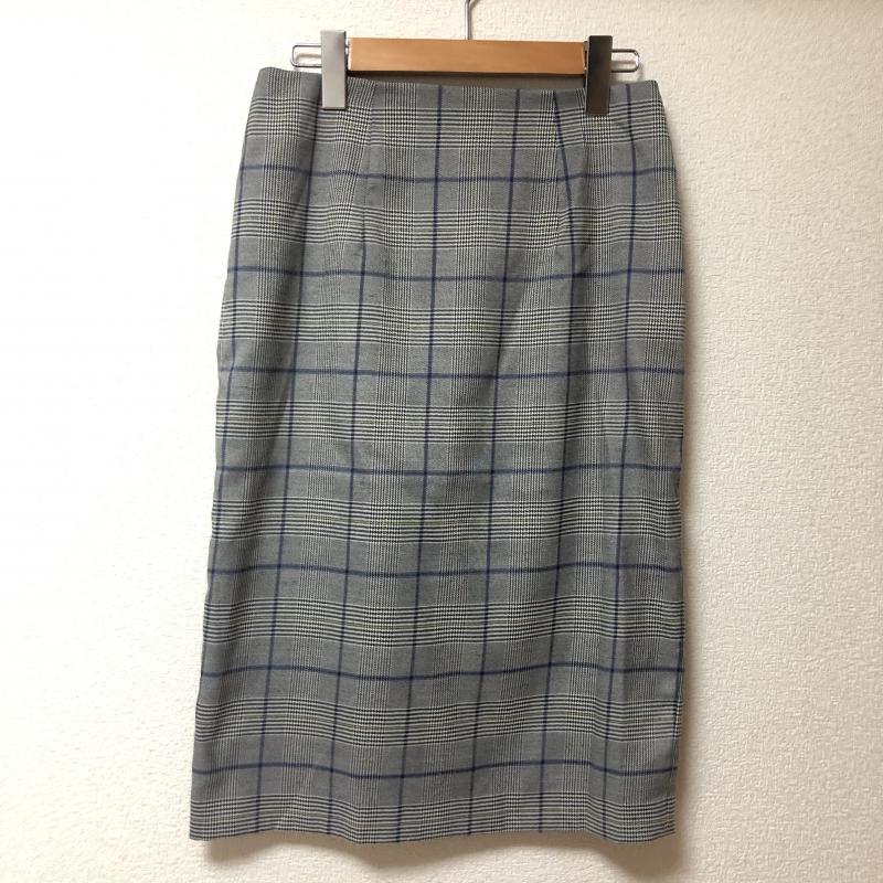 エンネア Ennea スカート ひざ丈スカート 38 チェック 灰 / グレー / X マルチカラー / マルチカラー / レディース USED 古着 中古 10005083