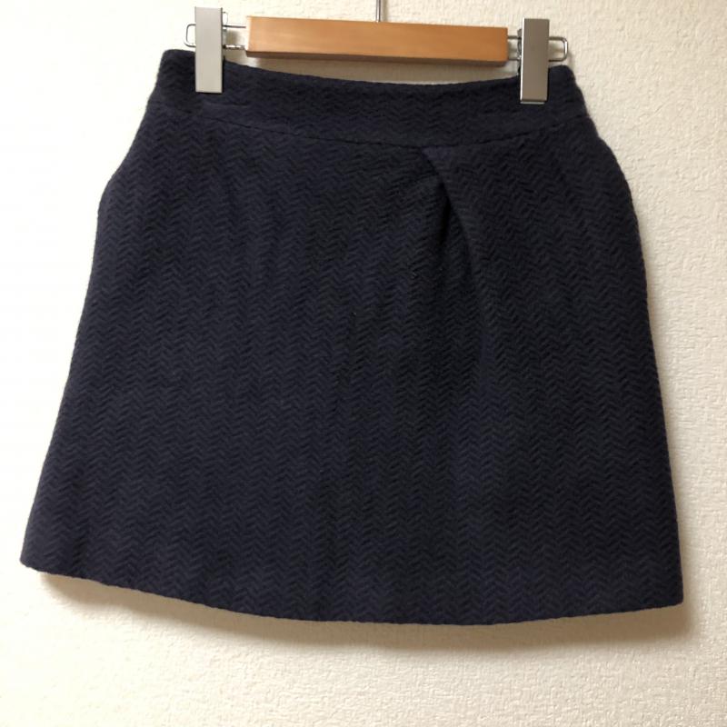 アメリカンラグシー AMERICAN RAG CIE スカート ミニスカート 0 無地 紺 / ネイビー / レディース USED 古着 中古 10005118