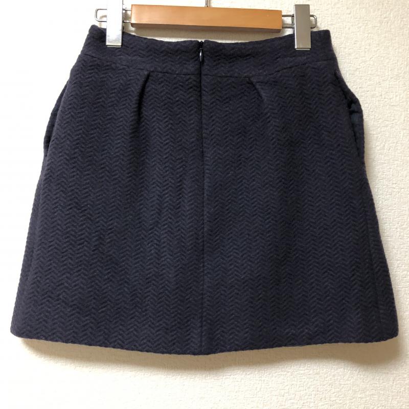 アメリカンラグシー AMERICAN RAG CIE スカート ミニスカート 0 無地 紺 / ネイビー / レディース USED 古着 中古 10005118