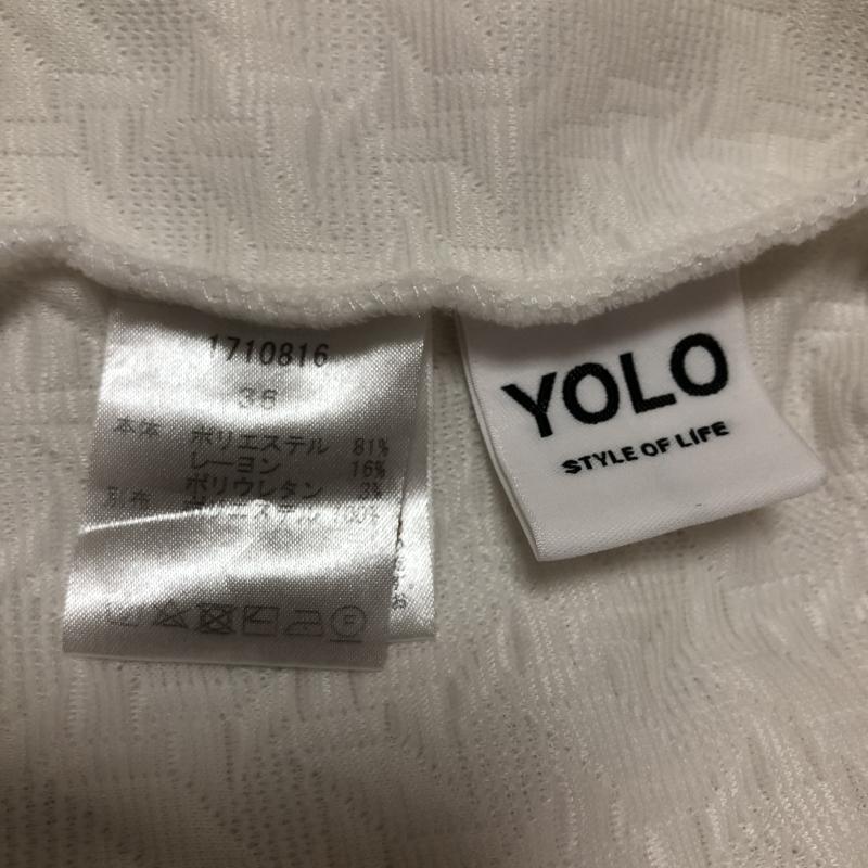 ヨーロ YOLO カットソー 七分袖 36 無地 白 / ホワイト / レディース USED 古着 中古 10005130